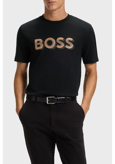 Boss Erkek T Shirt 50551902 001 Siyah Siyah