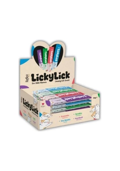 Reflex Plus Lıckylıck Sıvı Kedi Ödül Maması Karışık 72 Adet
