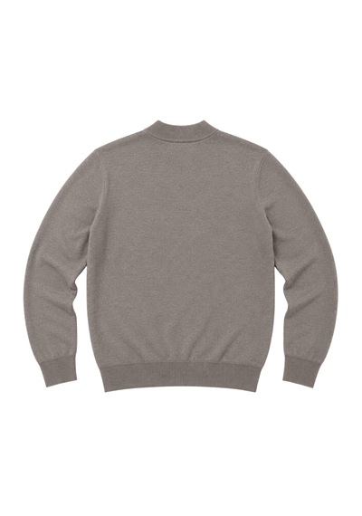 Battalmoda Erkek Büyük Beden Vizon Yarım Balıkçı Triko Kazak 3xl-4xl-5xl-6xl