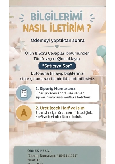 Kişiye Özel Harf İsimlik Bebek & Çocuk Odası Dekoru - Deniz Kızı Pul Detaylı - Pla Biyoplastik, 20 CM