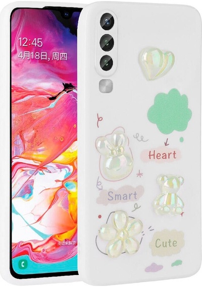 Galaxy Uyumlu A50 Kılıf Kabartma Figürlü Parlak Toys Silikon Kılıf