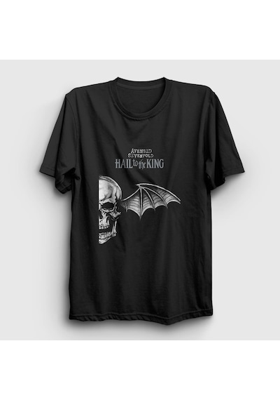 Presmono Unisex King Avenged Sevenfold T-shirt Siyah