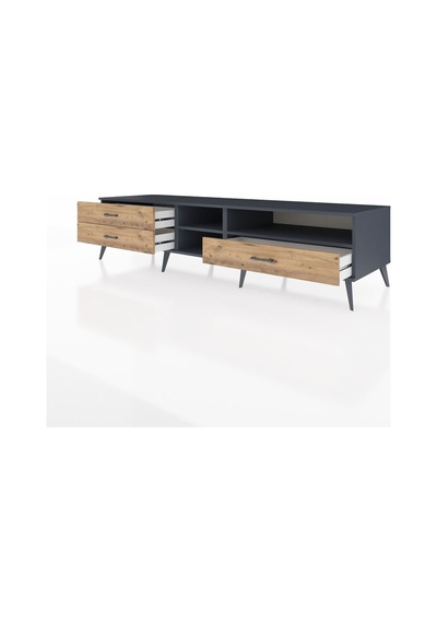 Kronos Tv Ünitesi 2 Raflı 3 Çekmeceli 220x59x51 Antrasit-antrasit/çam Antrasıt/atlas Çam - Antrasıt Kronos Tv Ünitesi 2 Raflı 3 Çekmeceli 220x59x51 Antrasit-antrasit/çam Antrasıt/atlas Çam - Antrasıt