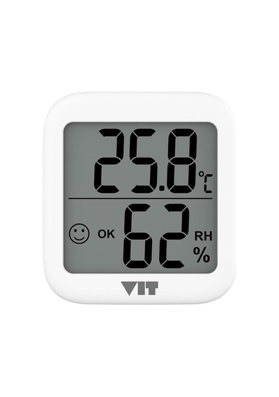 İç Mekan Dijital Isı Ve Nem Ölçer Beyaz Termometre Wvt17 Thermometer