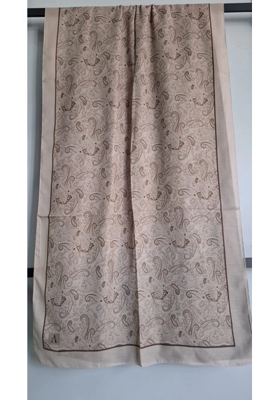 Modakaşmir Aminenesil Paisley Etnik Desen Soft Pamuk Şal BEj