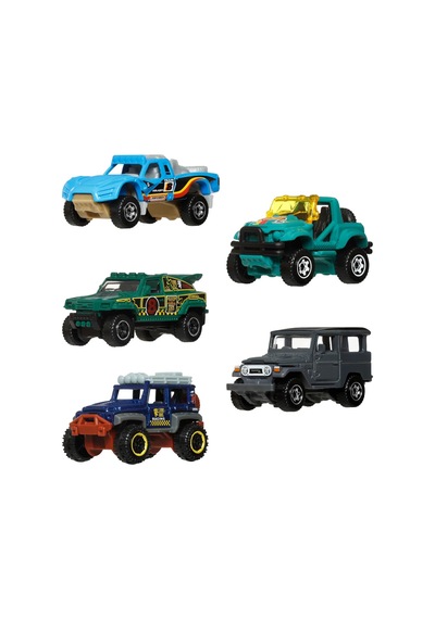 Matchbox Beşli Araba Seti Adventure Seekers Jjp28 Çok Renkli
