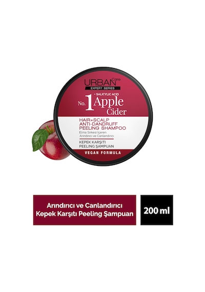 No.1 Expert Apple Cider Kepek Ve Yağlanma Karşıtı Peeling Şampuan-200g-vegan