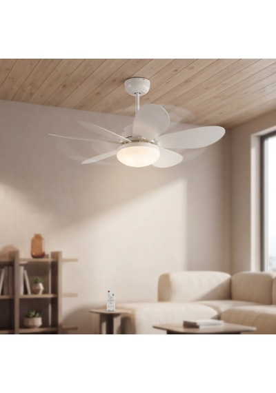Büro Ev Ofis Hediyesi İçin 52cm Zamanku Uzatmalı Led Avize Tavan Vantilatörü
