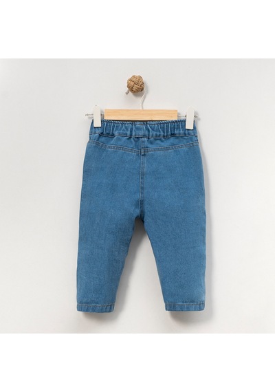 Erkek Çocuk 1-4 Yaş Kot Pantolon Açık Mavi