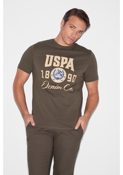 U.s. Polo Assn. Erkek Koyu Haki Tişört 50327174-vr111