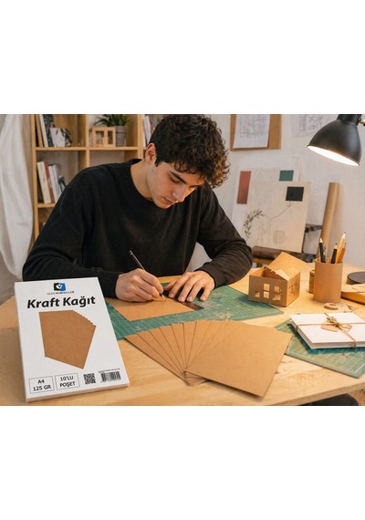 Alex A4 125 Gr. Kraft Kağıt 10 Lu