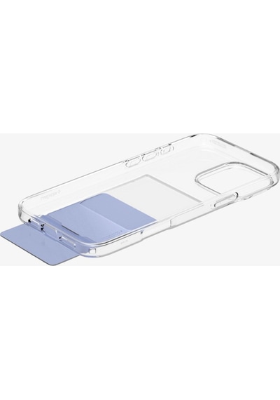 Apple Uyumlu iPhone 16 Pro Kılıf Crystal Slot Kartlıklı Kılıf Crystal Clear - Acs08144