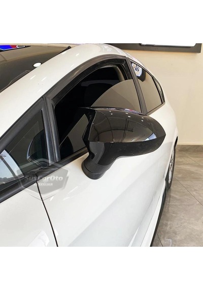 ŞüsCarOto Seat Leon MK2 2009-2012 Batman Yarasa Ayna Kapağı Piano Black ABS Plastik (00)