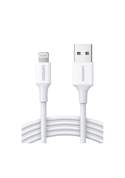 Ugreen Lightning To Usb-a Mfi Sertifikalı Hızlı Şarj Kablosu 1 M Beyaz