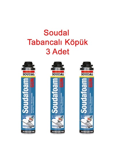 Soudafoam Gun Poliüretan Köpük, 750 Ml, 3 Adet Diğer