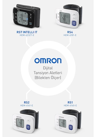 Omron RS1 Bilekten Dijital Pilli Tansiyon Aleti – Taşınabilir, Intellisense Teknolojili, 5 Yıl Garantili