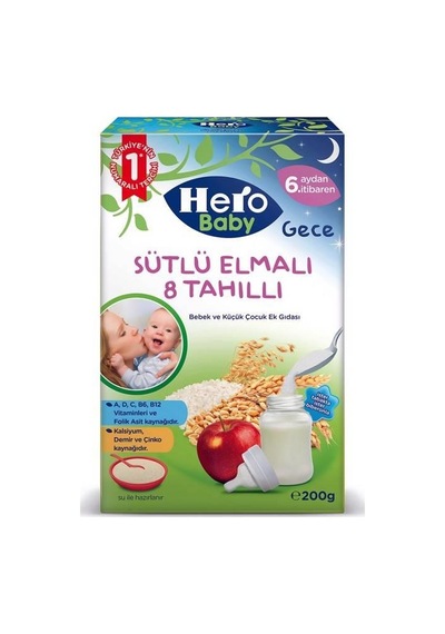 Sütlü Tahıl Elma 200 Gr. 1 Adet