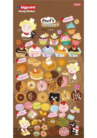 Bigpoint Sticker Şefin Tatlıları X 15 Adet