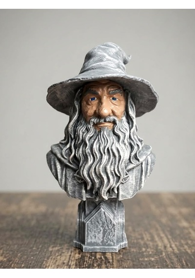 Eselya3d Gandalf Figür, Yüzüklerin Efendisi Gandalf Büst, Gri Gandalf Figür Hediye-15cm-fanart