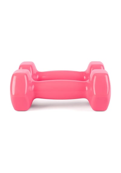 Gymo Hex Shape Vinil Dambıl 2x1kg Pembe