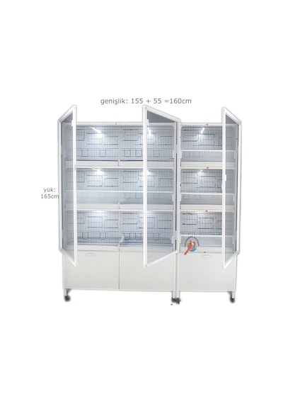 İstanbul Kafes Model 9D Pvc Kuş Dolabı