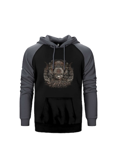 Meshuggah Koloss Gri Renk Reglan Kol Kapşonlu Sweatshirt Gri