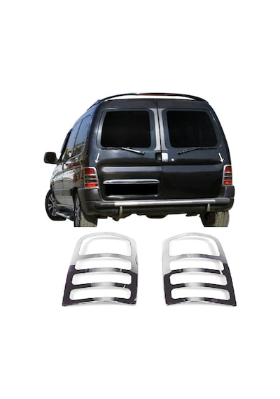 Peugeot Partner Krom Stop Çerçevesi 2prç P.çelik 1996-2008 Arası