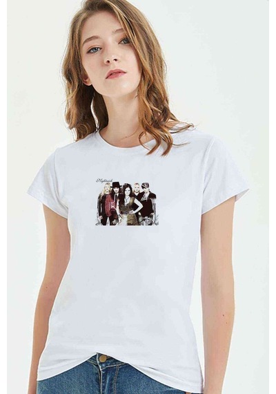 Nightwish Baskılı Beyaz Kadın Tshirt
