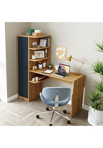 Roma Raflı Çalışma Masası , Çalışma Ofis Masası Sol Dolaplı A.çam Antrasit - Atlantik Çam Roma Raflı Çalışma Masası , Çalışma Ofis Masası Sol Dolaplı A.çam Antrasit - Atlantik Çam