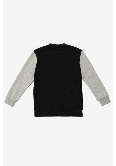 United Colors Of Benetton Erkek Çocuk Sweatshirt Bnt-b20912 Siyah