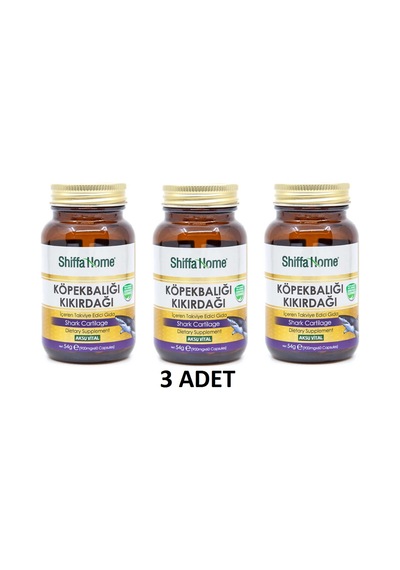 3 Adet Shiffa Home Köpekbalığı Kıkırdağı 900 MG 603 180 Kapsül