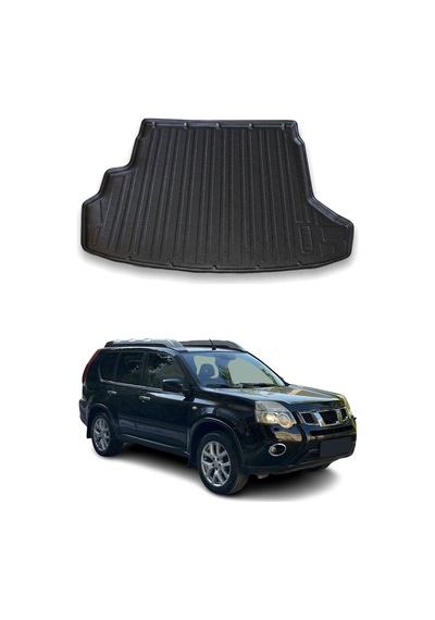 Nissan X Trail 2007-2012 Arası Uyumlu Araca Özel Kauçuk Tpe Bagaj Havuzu Siyah