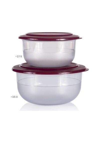 Tupperware Kristalin 2 Li Set Şeffaf