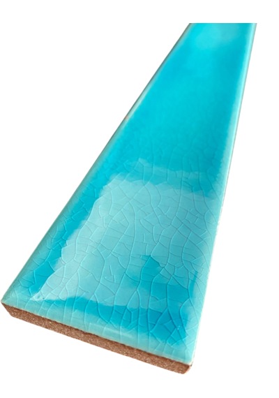 Armada Çini 5x40 Flat Düz Turkuaz Çini Seramik