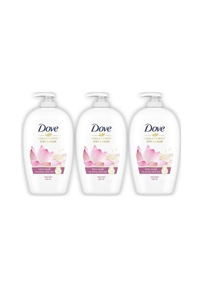 Dove Sıvı Sabun Lotus Çiçeği Ve Pirinç Sütü Özü 450 Ml X 3 Adet PKT.DOVE.030