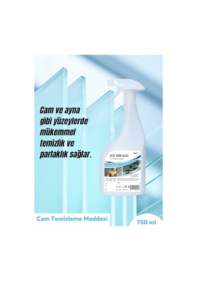 Acto Shine Glass Cam Ayna Parlak Yüzey Temizleyici 750 ML