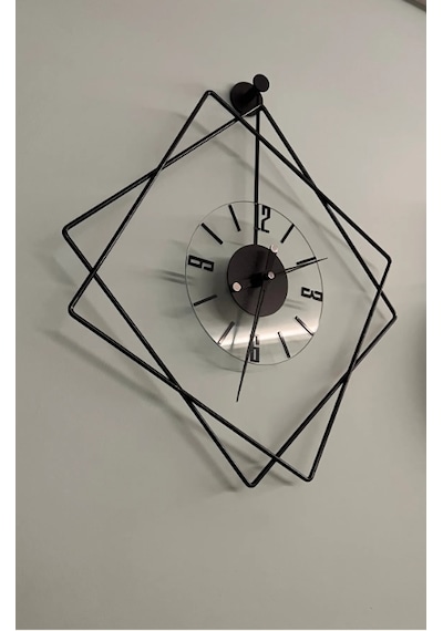 MetaQuartz Aksesuar İtalyano Ferrero Luxry Series Metal Duvar Saati, Modern Saat