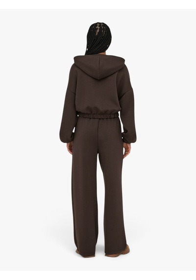 Only Onlscarlett Wıde Pant Swt Kadın Kahverengi Eşofman Altı - 15346400