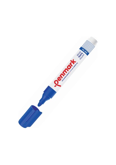 Penmark Hs-305-02 Mavi Beyaz Tahta Kalemi 2-3 Mm Uç Genişliği İle Pratik Yazım Çok Renkli