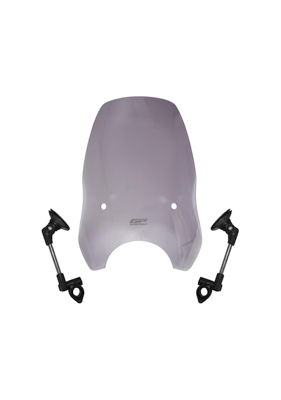 GP Kompozit Scooter Universal Ayarlanabilir Ön Cam Füme 54 cm