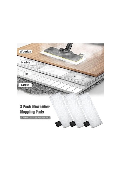 Karcher Sc2 Sc3 Sc4 Sc5 Easyfix Buharlı Temizlik Makinesi Uyumlu Yedek Mop Seti 3 Adet El Aparatı + 3 Adet Zemin Aparatı Yedek Mop Bezi
