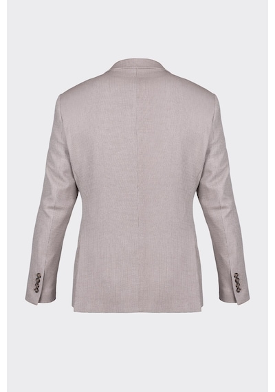 Açık Kahve Kapak Cepli Smart Casual Ceket Vizon