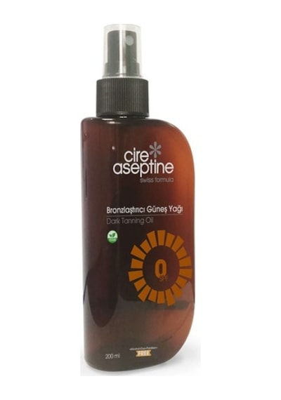 Cire Aseptine Bronzlaştırıcı Güneş Yağı 0 Spf 200 ml