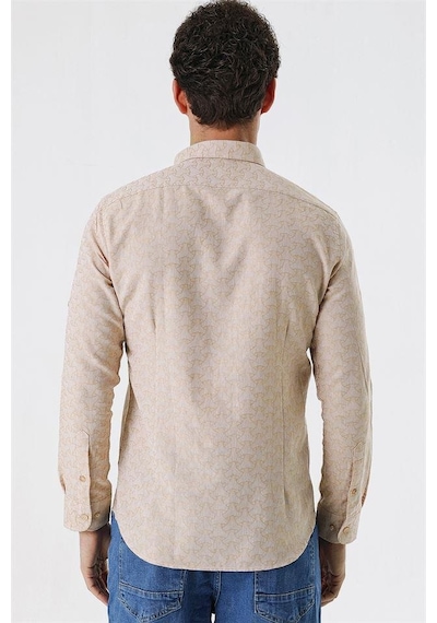 İmza Bej Kısalabilir Kollu Desenli Jakarlıcepsiz %100 Pamuk Casual Slim Fit Gömlek 1004230181-bej Bej İmza Bej Kısalabilir Kollu Desenli Jakarlıcepsiz %100 Pamuk Casual Slim Fit Gömlek 1004230181-bej Bej