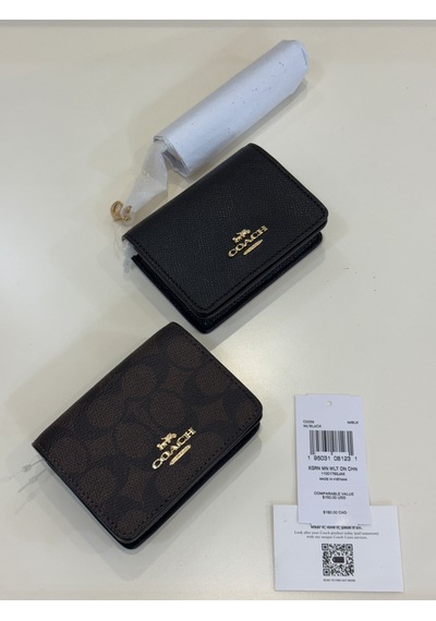 Coach Mini Wallet On A Chain Zincir Askılı Kadın Çanta Acı Kahverengi