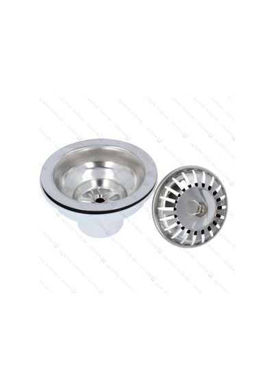 Tr Çöpmak Çiftli Evye Sifonu, Yandan Taşmalı, 11 Cm Çap, Derin Tip, Koku Önleyici, Lavabo Gider Seti, Beyaz