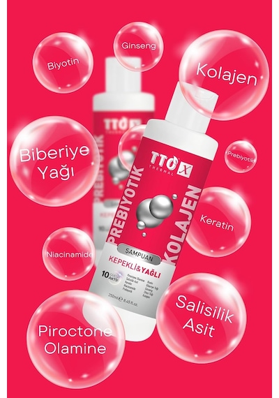 X Prebiyotik & Kolajen Kepekli Ve Yağlı Saçlar Şampuan 250ml