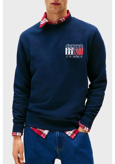 Tommy Jeans Erkek Sweat Dm0dm22093 C1g Lacivert Lacivert