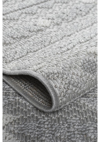 Modern Tasarımlı Jüt Dokuma Loop Sisal Gri Renk Halı Krem