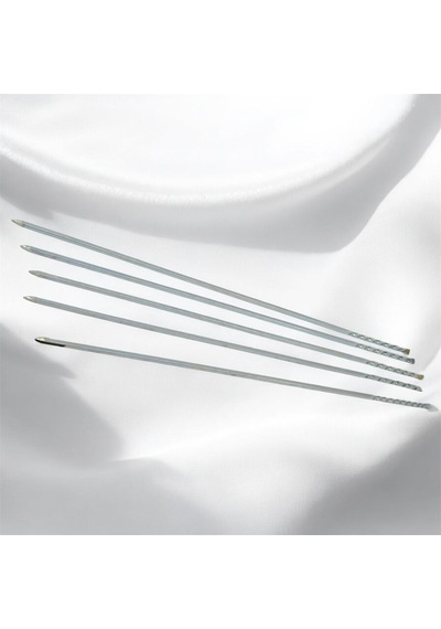 Kare Patlıcan Şişi 10 Adet -tavuk Şişi - Tavuk Kanat Şişi - Domates Şişi 60cm 7 Mm